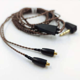 编织线4N单晶铜耳机线MMCX膨胀紧固插拔式无氧铜4.4平衡线3.5音乐