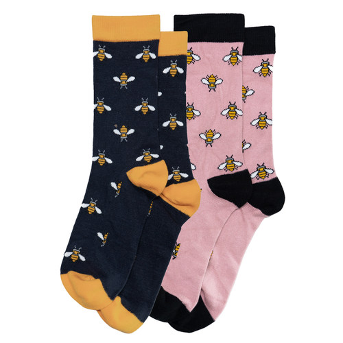 男女竹袜竹纤维抗菌防臭透气BUMBLEBEE大黄蜂中筒男女情侣袜SP