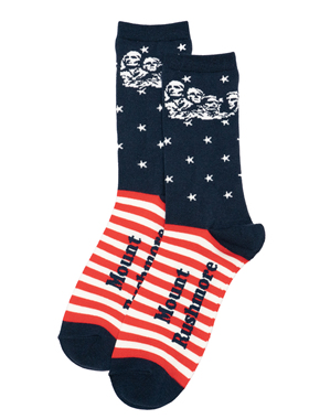 Mount Rushmore拉什莫尔山国家公园总统山中筒男袜41-47码FBF