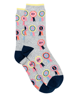 竹袜竹纤维抗菌防臭YOURE THE BEST你是zui棒的对目女袜THO777