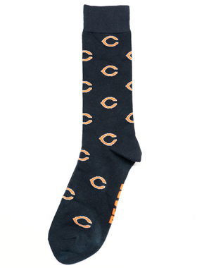 舒适棉质Chicago Cubs芝加哥小熊队LOGO中筒男袜