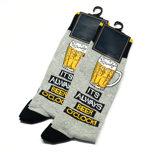 IT'S ALWAYS BEER O'CLOCK现在正是喝啤酒时间中筒男袜DH115