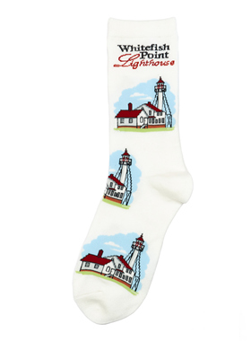 Whitefish Point Lighthouse怀特菲什波因特灯塔中筒男女袜FBF