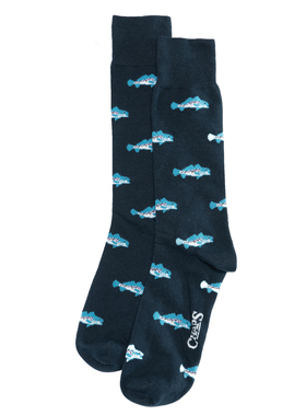 舒适棉质鳟鱼无骨对目对口中筒男袜CS067