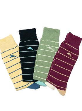 海岛风情比马棉PIMA无骨对目条纹Marlin马林鱼旗鱼对口男袜TBM