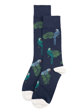 海岛风情PIMA比马棉无骨对目Macaw金刚鹦鹉对口中筒男袜TBM