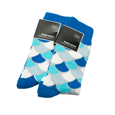 舒适棉质海浪潮汐潮水漂流图案中筒绅士男袜潮袜SOCK GEEKS