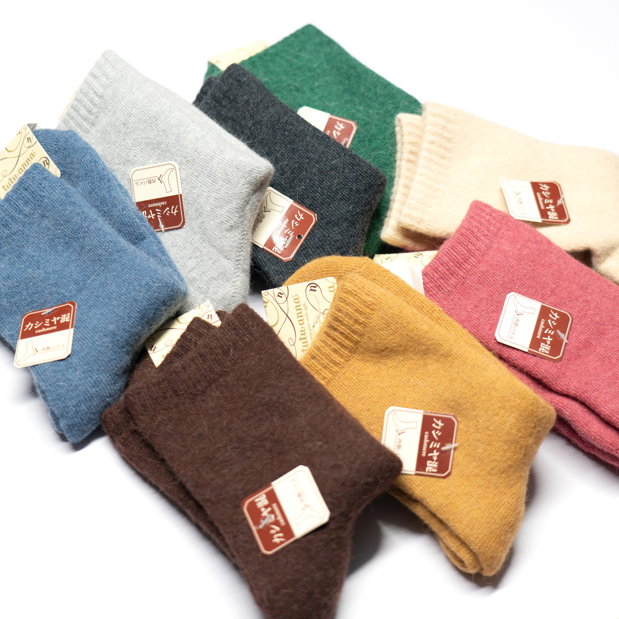 羊毛羊绒混纺兔毛内层毛圈柔软舒适秋冬加厚保暖女袜8色趣趣TU