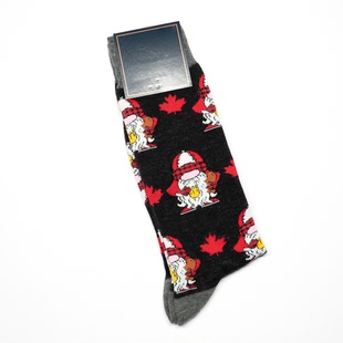 舒适棉质土地神地下宝藏守护神土地公公喝啤酒地藏菩萨男袜DH100