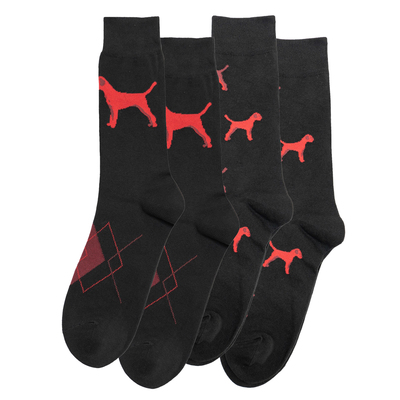 舒适全棉罗威纳犬Rottweiler狗狗中筒男袜2款P413