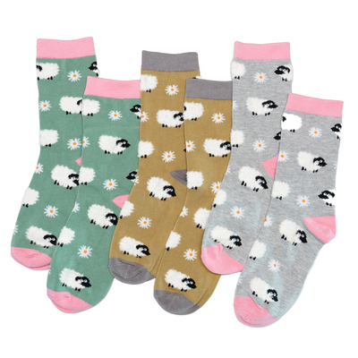 竹袜抗菌防臭black nosed sheep萌宠瓦莱黑脸羊可爱绵羊女袜HT