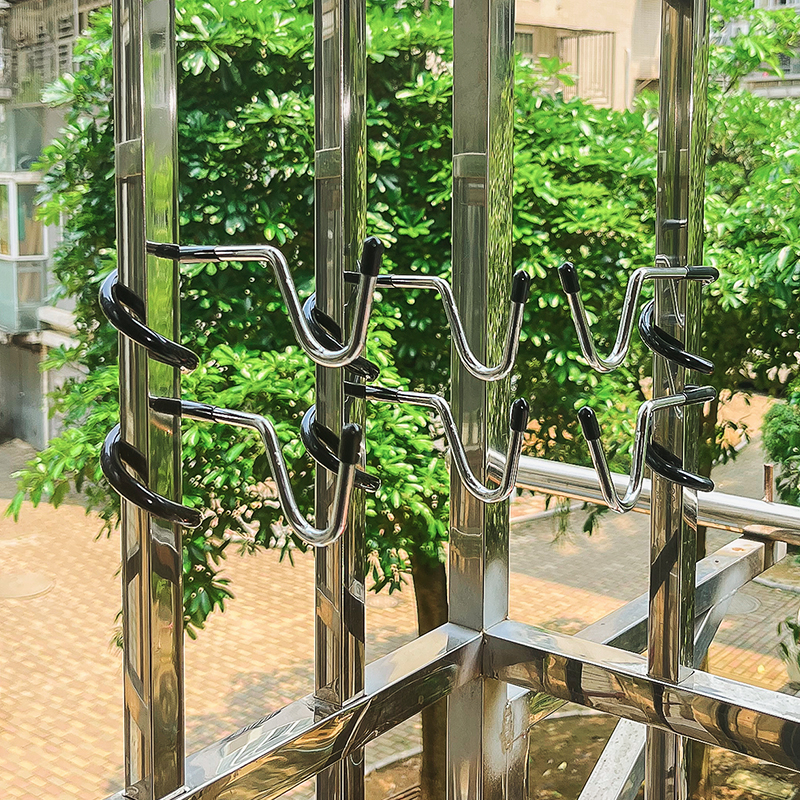 不锈钢挂钩免打孔阳台防盗窗钩子