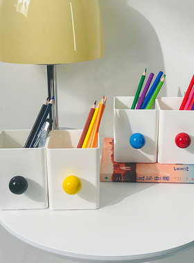 多巴胺笔筒创意大容量学生桌面收纳盒女孩办公室儿童男孩杂物整理