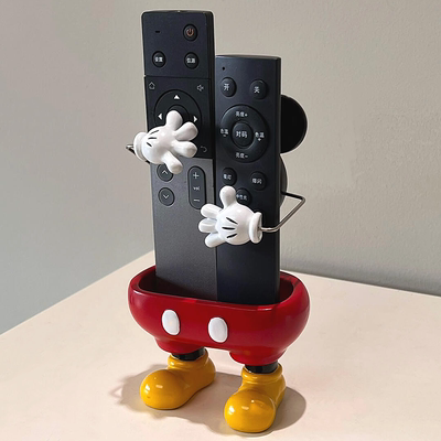 可爱米奇遥控器收纳盒置物架笔筒客厅创意桌面装饰摆件家居好物