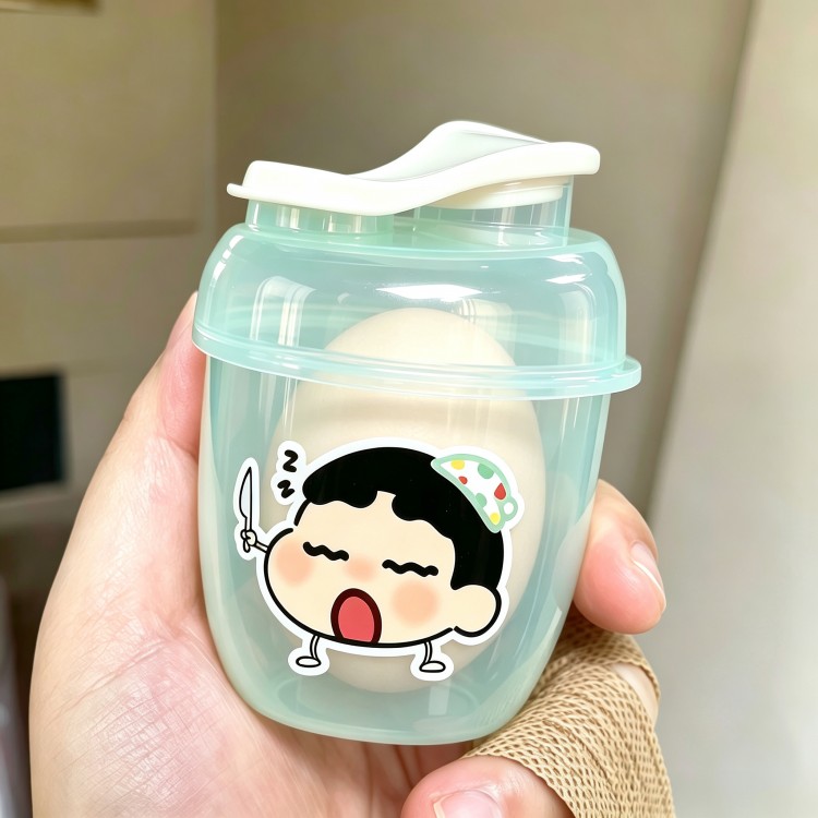 鸡蛋便携盒学生上班族早餐收纳盒防摔蛋托外出旅行装蛋神器保护盒