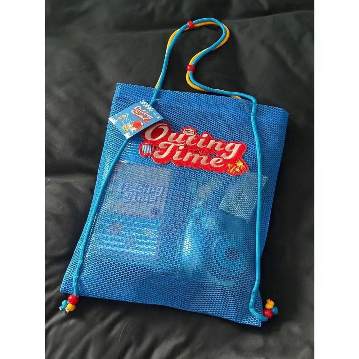 富士一次成像缤纷假日系列 手提网兜包多功能收纳编织包