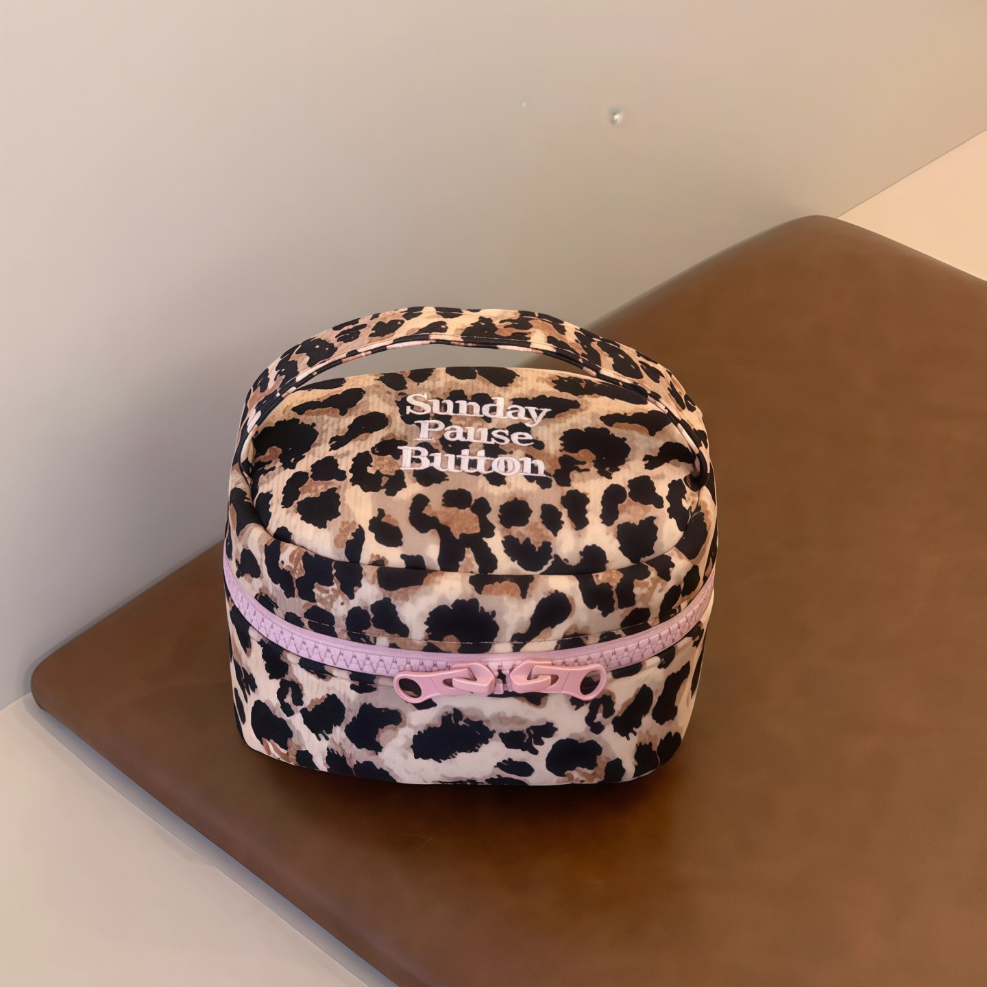 甜辣粉豹纹小方包立体化妆包女大容量收纳小包便携旅行收纳化妆包,收纳整理,化妆包,淘宝优惠券,粉丝福利购,淘宝优惠卷