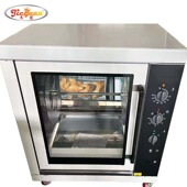 杰冠EB 201单层旋转电烤鸡炉大容量烤24 28只烤鸭炉商用电烤鸭箱