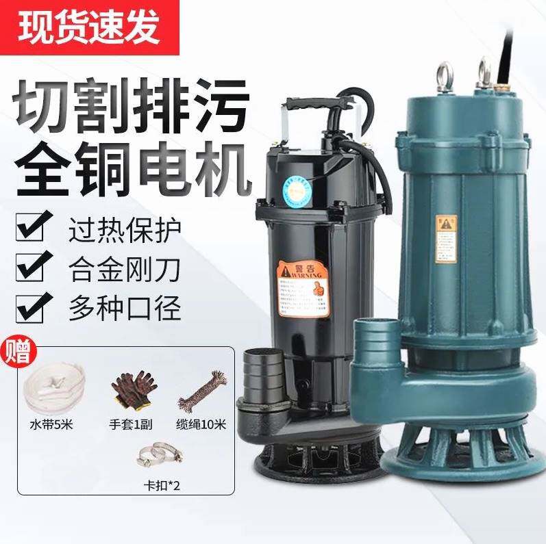 德国进口污水泵家用吸粪泵220v抽粪沼气化粪池切割式泥浆高扬程小图片