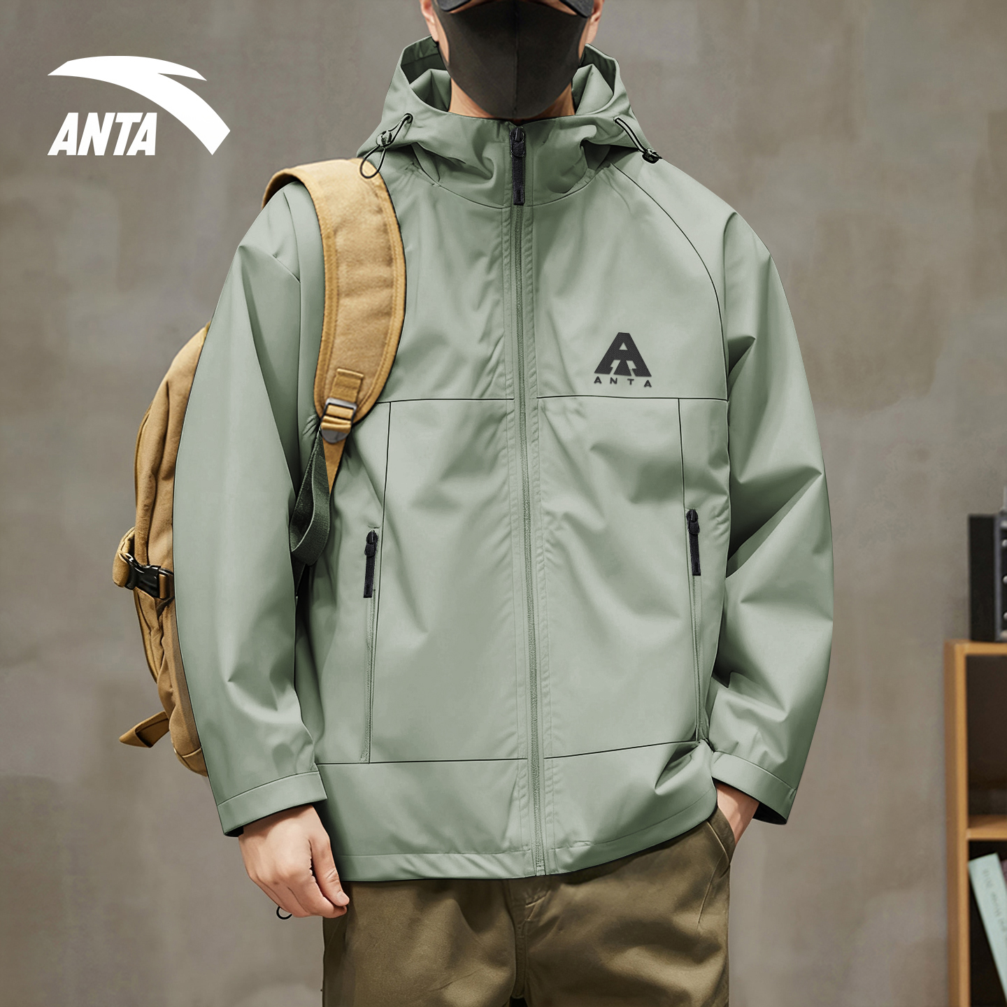 安踏大地之壳3.0冲锋衣运动夹克