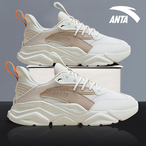 安踏男系带运动休闲鞋轻便软底