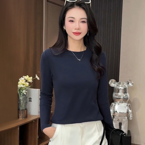 修身显瘦磨毛长袖可外穿保暖秋衣