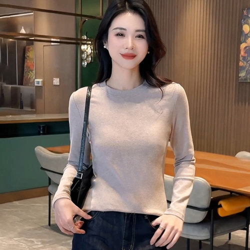 修身显瘦磨毛长袖可外穿保暖秋衣