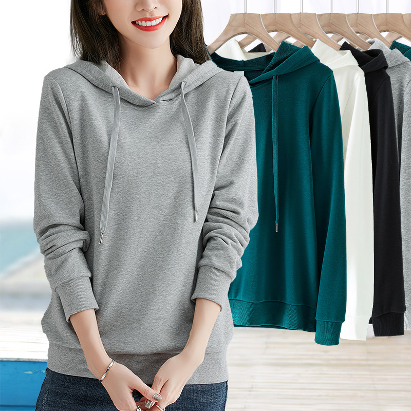 基础款内搭套头修身卫衣打底衫女