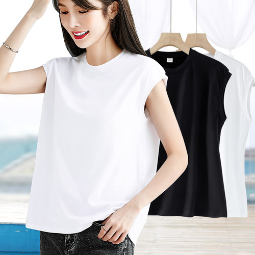 黑色小圆领连肩袖宽松t恤打底衫