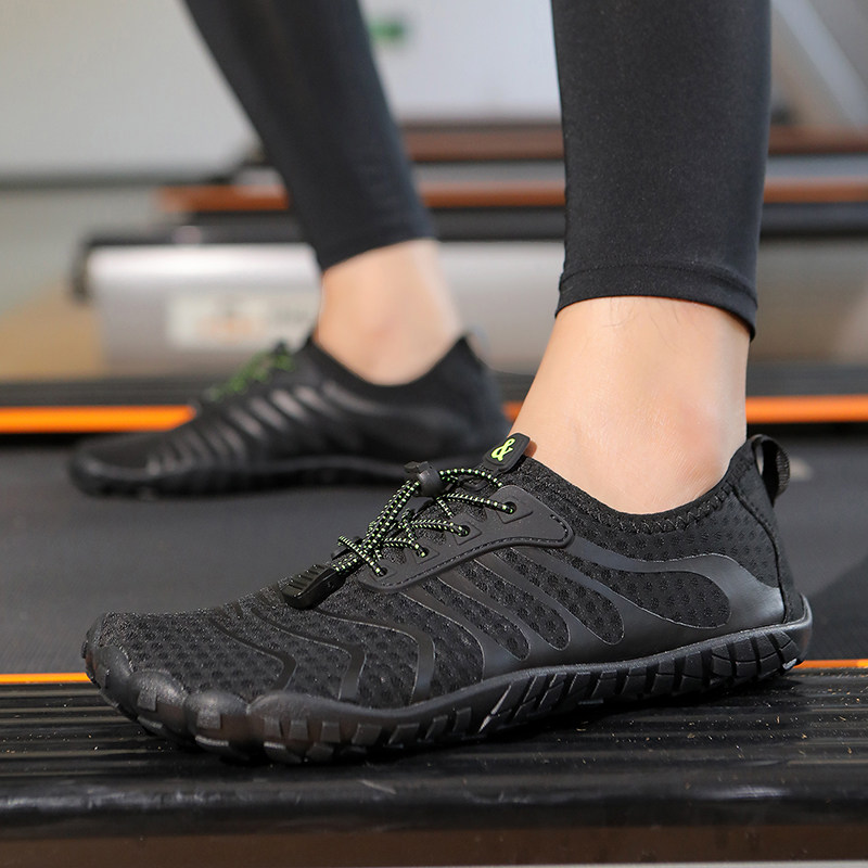 男女室内训练鞋防滑软底跳绳鞋轻便耐磨跑步机鞋减震透气健身鞋子