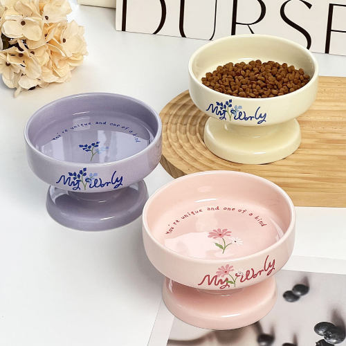 玛特利宠物碗高脚护颈椎猫狗通用