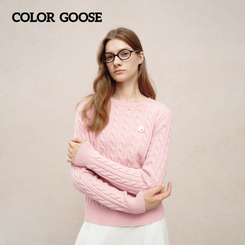COLORGOOSE女士休闲气质毛衫