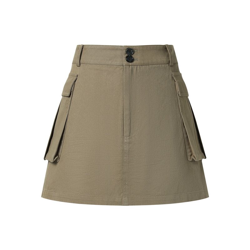 COLOR GOOSE彩鹅 春夏女士短款工装时尚休闲半身裙女显瘦A字短裙