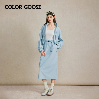 COLORGOOSE宽松运动风半裙