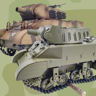 库兵客M8自行火炮开放式座舱遥控坦克可冒烟像真军事模型玩具男孩