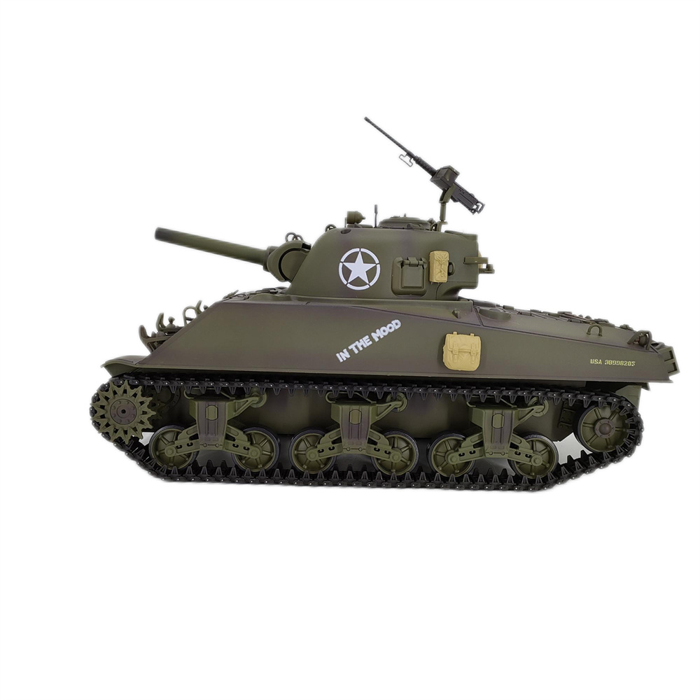恒龙遥控坦克模型3898美国谢尔曼M4A3电动对战越野男孩玩具遥控车 玩具/童车/益智/积木/模型 坦克 原图主图