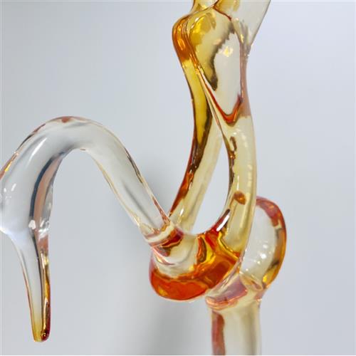 天鹅透明树脂雕塑软装饰品现代家居摆件桌面客厅玄关样板间工艺品