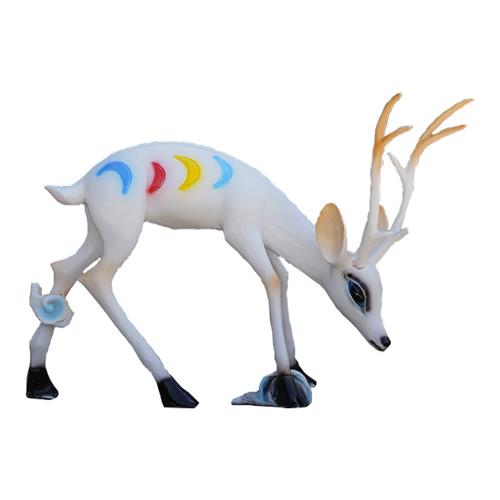 户外玻璃钢卡通九色鹿雕塑模型国产原型庭院别墅园林美陈落地摆件