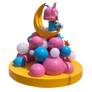 厂家供应玻璃钢街区景点美陈雕塑摆件商场圣诞美陈景点装饰雕塑