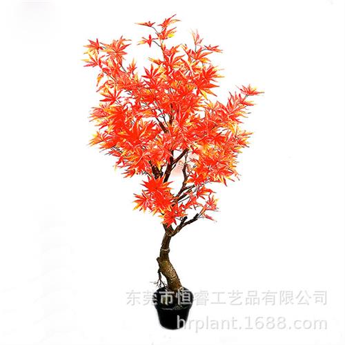 室内仿真包柱枫树许愿枫树落地景观风景造型玻璃钢枫树设计定制