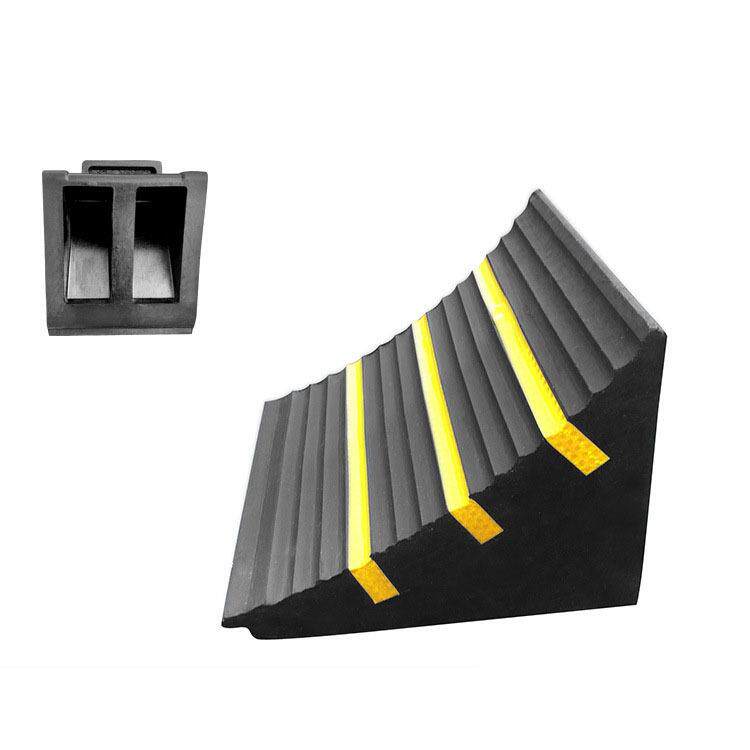 便携式橡胶止退器三角木货车止滑器斜坡坡道挡车器汽车轮胎停车楔