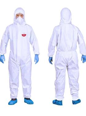 锐亚T5-200标准型白色连体带帽防护服防静电实验室喷漆制药无尘