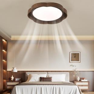 无叶风扇灯卧室吸顶灯新中式 中古风房间灯一体空气净化空调电扇灯