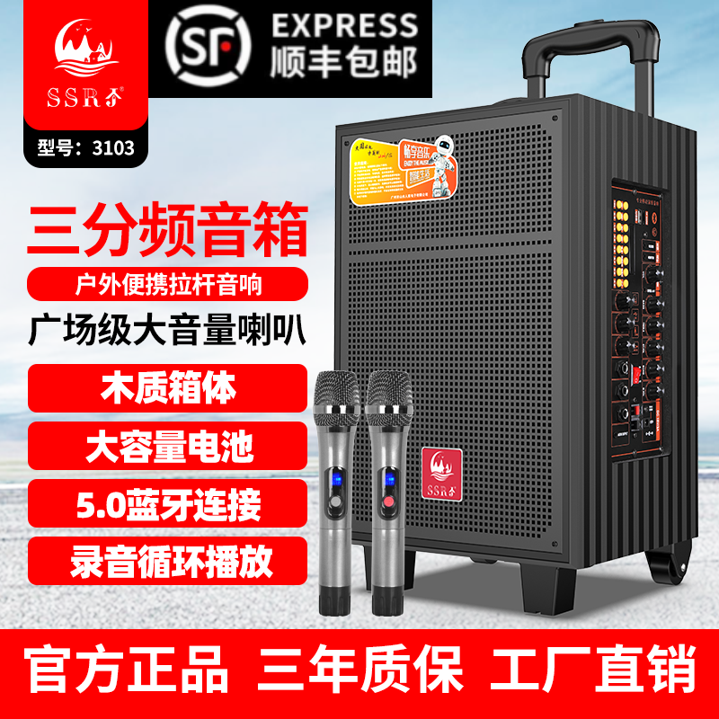 山水人家大功率户外广场舞拉杆音拉杆广场音箱/户外音