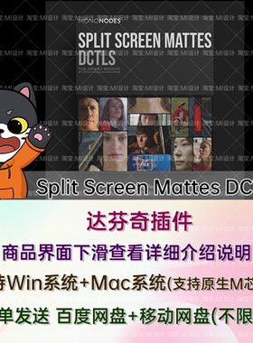 达芬奇分屏动画视频遮罩DCTL节点预设 Split Screen Mattes DCTLs