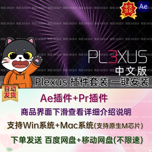 v3.2.9 Mac Plexus 点线面三维粒子特效AE插件 Win Win中文汉化版