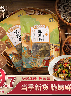 乡愁沈丹鹿茸菇菌包装200克特新鲜级食用煲汤食材高档无硫熏