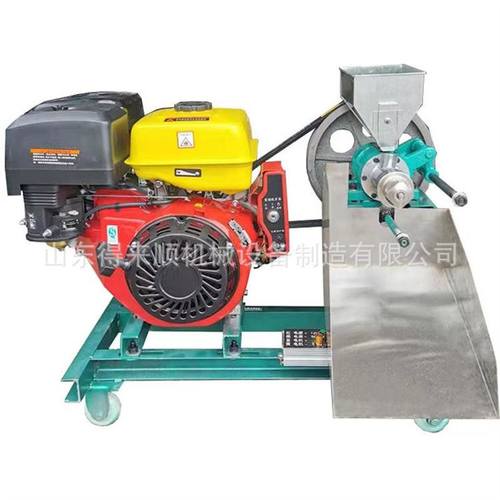 极速58a马力引擎带不锈钢杂粮酥机 流动低噪音四缸蓬化机黑米玉米