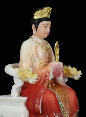 新品汉白玉泰e山娘娘碧霞元君泰山奶奶神像中式客厅家居精致工艺