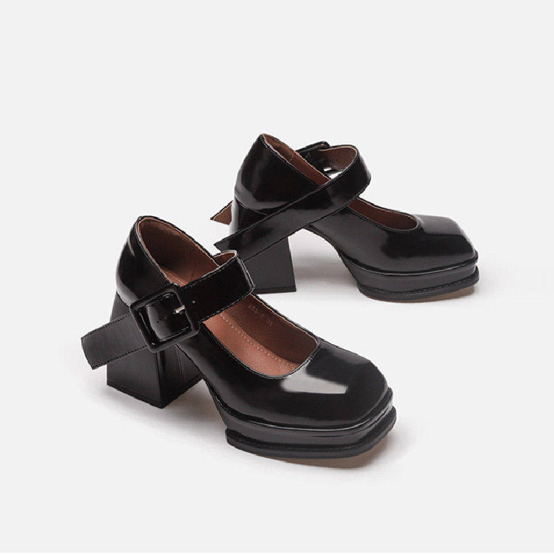 极速2022年新款复古高跟玛丽珍鞋扣带日I系高跟鞋粗跟单鞋日系JK,女鞋,浅口单鞋,淘宝优惠券,粉丝福利购,淘宝优惠卷